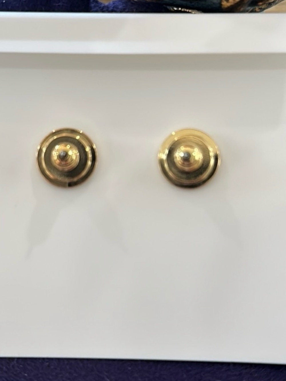 Tory Burch NWOT Icon Pavé Stud Earrings - Picture 3 of 4